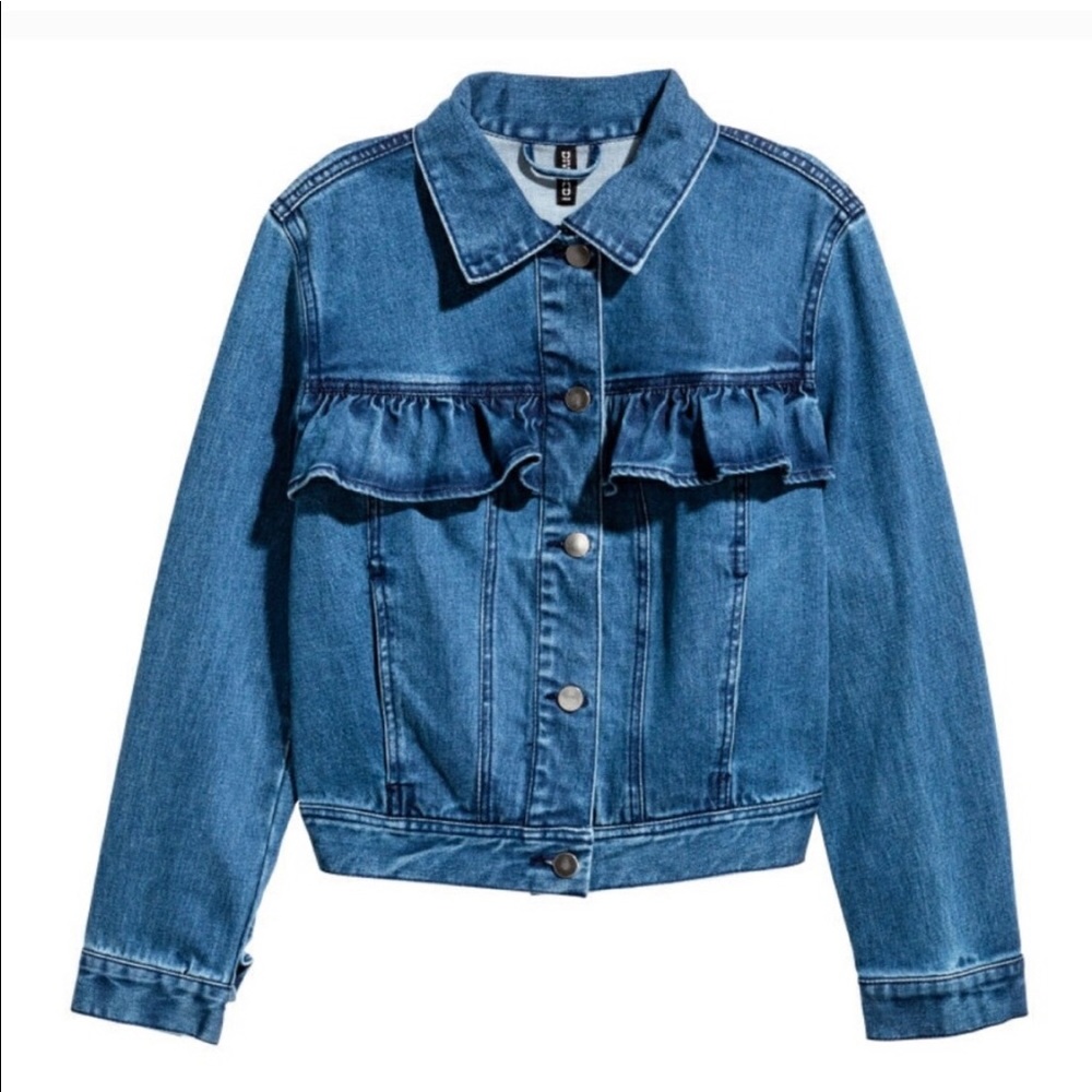 H&M Ruffles Denim Jacket - Picture 3 of 6